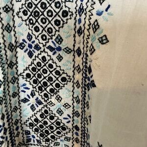 Embroidered Geometric Pattern Top-Traditional Pakistani/Indian shirt